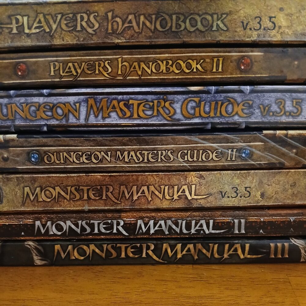 Dungeons and Dragons 3.5 (7 book set)